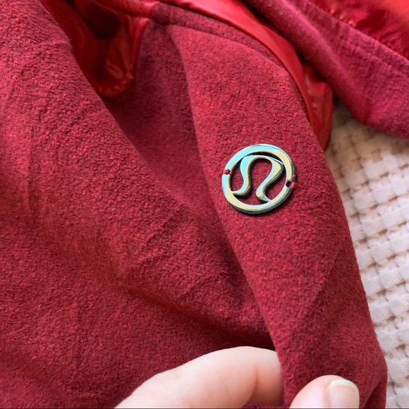Lululemon Pedal Power Jacket Currant Red W4949S Luon Rare Women's Large L 10 - Picture 13 of 15